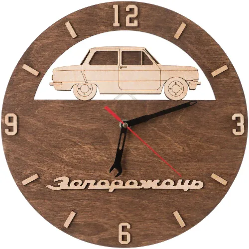 Часы деревянные ЗАЗ 968 Запорожец-0