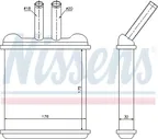 Радиатор отопителя (печки) Nissens для ЗАЗ Chance 2009-2013. Артикул 76502