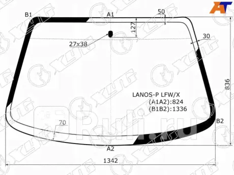 LANOS-P LFW/X - Лобовое стекло (XYG) ЗАЗ Chance (2009-2014)-0