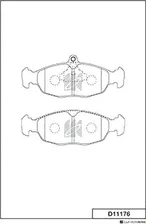 Тормозные колодки MK Kashiyama передние для ЗАЗ Sens 2004-2009. Артикул D11176