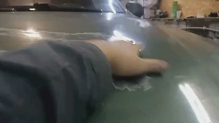 Ремонт капота заз шанс  body repair and painting