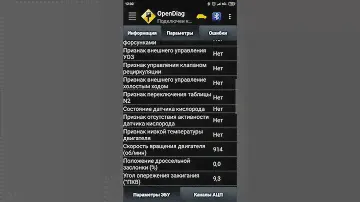 ЗАЗ Шанс 1.3. Проверка показателей ОпенДиагом