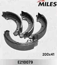 Тормозные колодки Miles задние для ЗАЗ 1102 Таврия 1989-2007. Артикул E210079