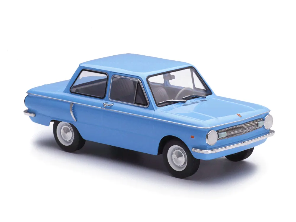 Масштабная модель ЗАЗ-966 Запорожецъ 1966 Голубой лучшая цена!-4