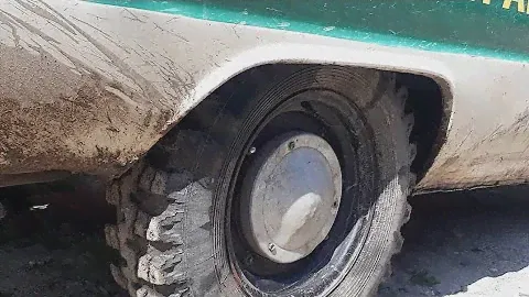 ГРЯЗЕВЫЕ КОЛЕСА ОТ ЛУАЗА НА ЗАПОРОЖЕЦ.