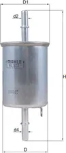 Топливный фильтр Mahle-Knecht для ЗАЗ Chance 2009-2014. Артикул KL 573